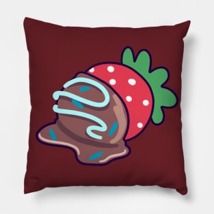 Chocolate Covered Strawberry Pillow