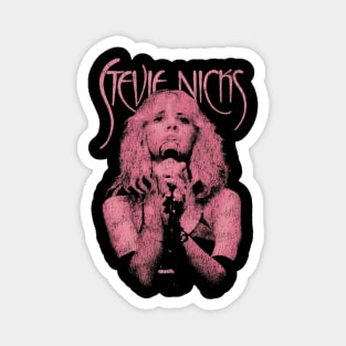 Stevie Nicks Vintage Distressed Pink Design Magnet