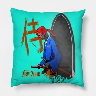 New zone samurai Pillow