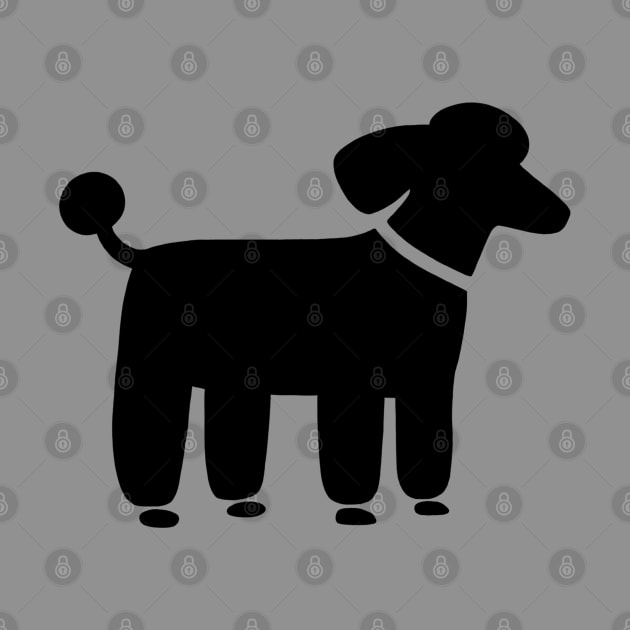 Black Poodle Dog Graphic by Coffee Squirrel