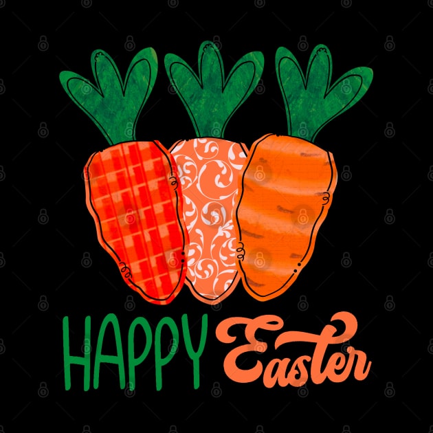 Happy Easter Carrots by Glenn Landas Digital Art
