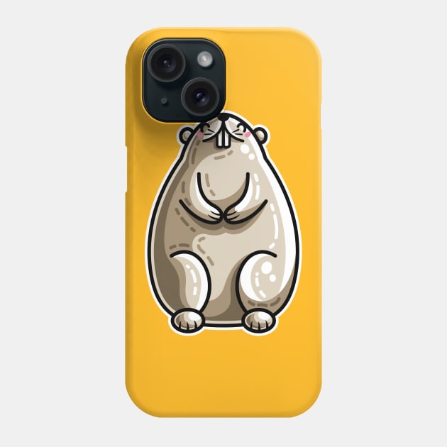 Kawaii Cute Marmot Groundhog Phone Case by freeves