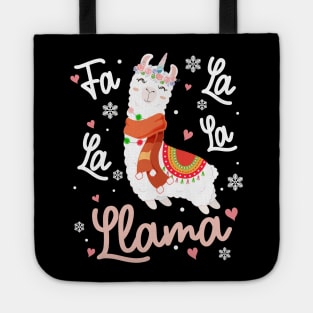 Fa La La La Llama Christmas Tote