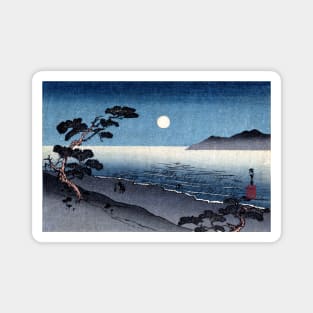 19th C. Moonlit Japanese Beach Magnet