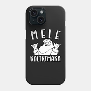 Mele Kalikimaka Santa doing the Shaka Phone Case