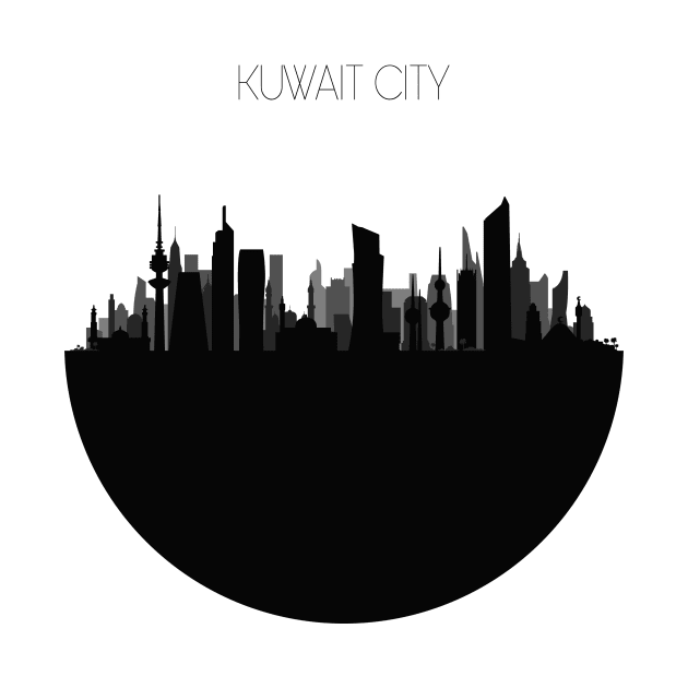 Kuwait City Skyline by inspirowl