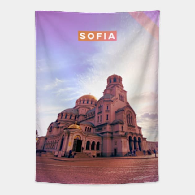 Sofia Bulgaria Tapestry by deadright