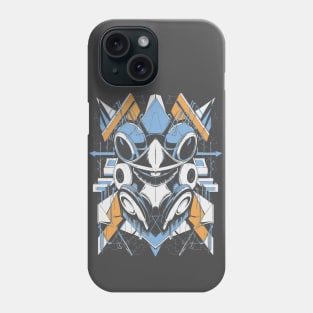 Geometric Marvel: Abstract Techno Praying Mantis Phone Case