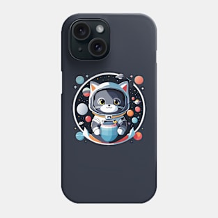 Cosmic Cat: Scottish Gray's Space Adventures Phone Case