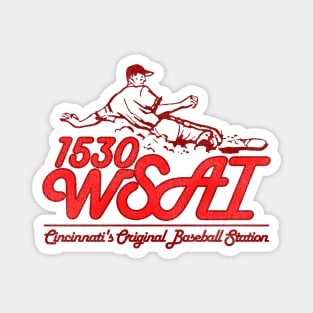 Defunct WSAI 1530 Cincinnati Baseball Radio Station Magnet