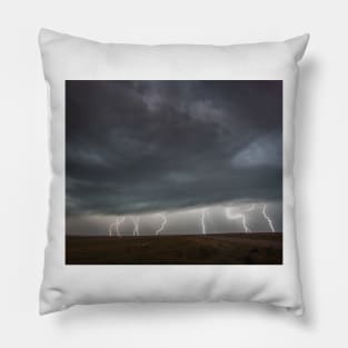 Multi Strike Lightning Storm Pillow