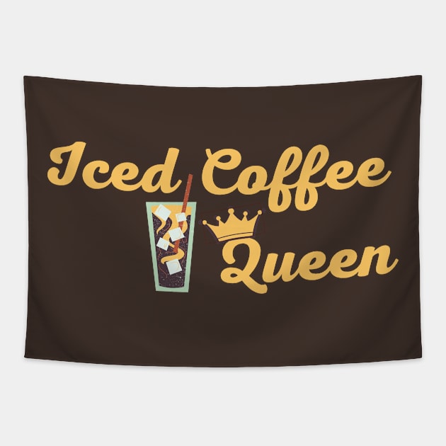 Lispe Iced Coffee Queen Tapestry by Lispe