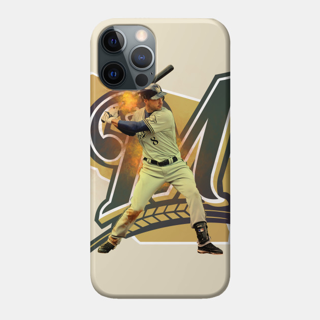 Braun Hit - Ryan Braun Baseball Player - Phone Case