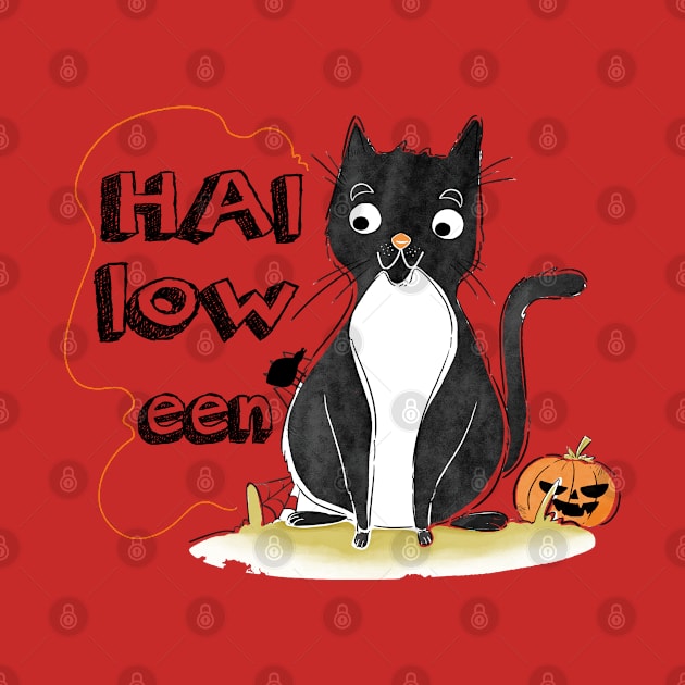 Cat halloween by Silemhaf