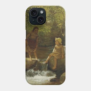 Cooling Their Toes by John George Brown Phone Case