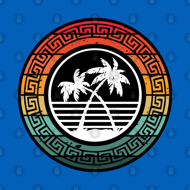 Hawaiian Island colorful design for the beach or cruise. by Shean Fritts 