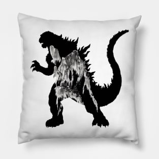 godzilla shillouette Pillow