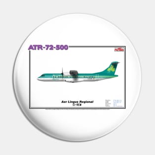 Avions de Transport Régional 72-500 - Aer Lingus Regional (Art Print) Pin