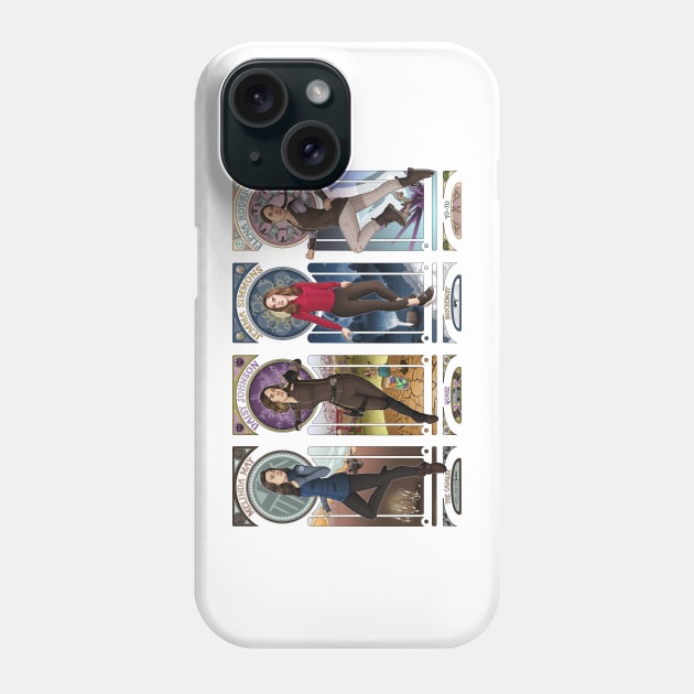 Art Nouveau - SHIELD Ladies Combined Phone Case by eclecticmuse