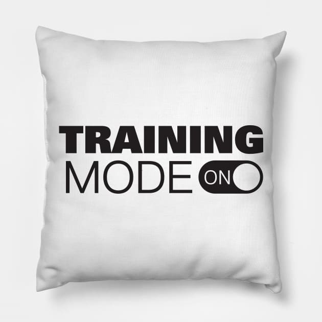 Training Mode On Pillow by Hillbillydesigns
