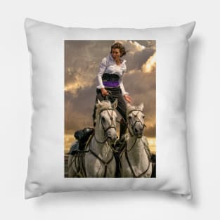 The Horsewoman Pillow