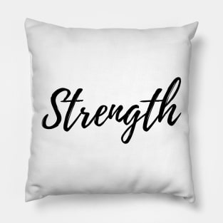 Strength - Set Your Intentions - Word of the Year List Pillow