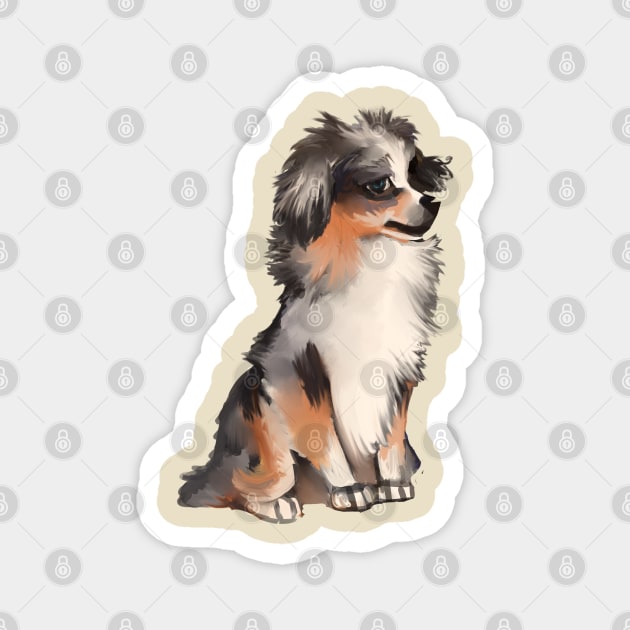 AUSSIE PUPPY DOG CUTE Magnet by Angsty-angst