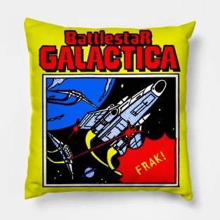 Battlestar Galactica Retro Comics Sticker Pillow