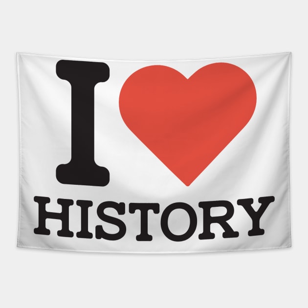 I Love History Tapestry by Distant War