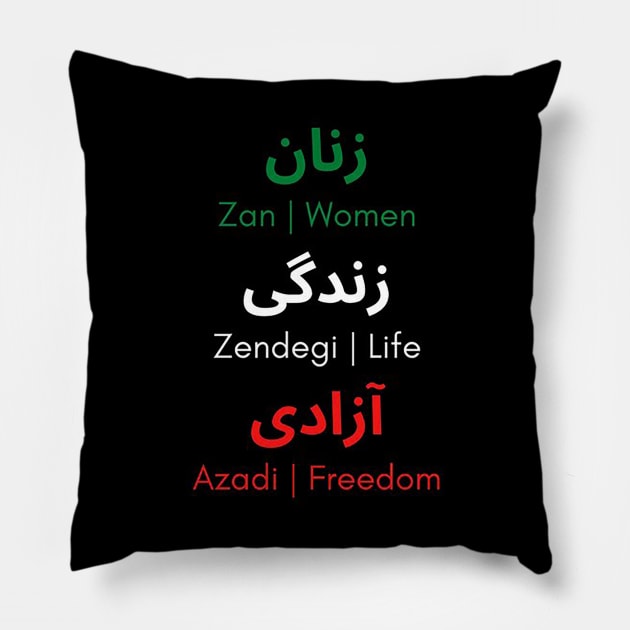 Woman! Life! Freedom! Pillow by pocketlama