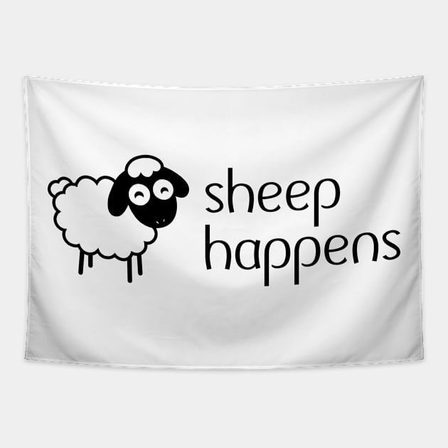 Sheep Happens Tapestry by illusionerguy