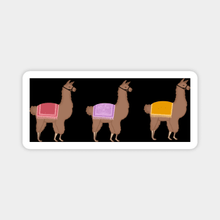 Fun llama pattern Magnet