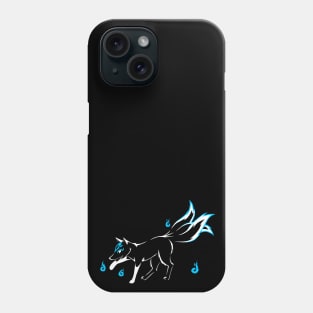 Kitsune (white and sky blue) Phone Case