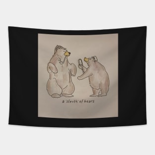 A 'Sleuth' of Bears Tapestry