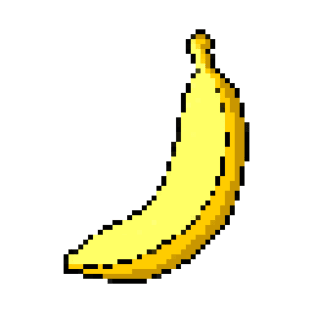 Banana Pixel Art T-Shirt