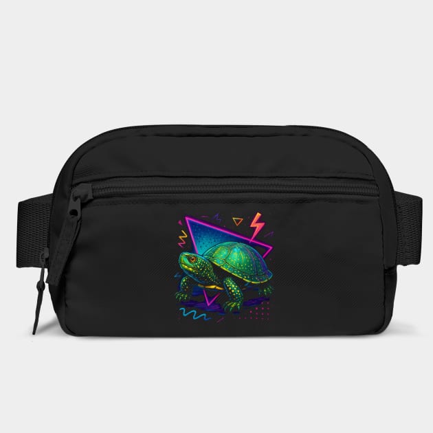Retro Neon Southern Painted Turtle by Reptiq's Store