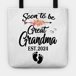 soon to be great grandma 2024 Tote