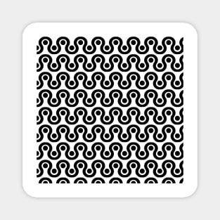 Black and White Pattern Magnet