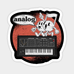 Analog Synthesizer Attack Retro Vintage Waveforms Magnet