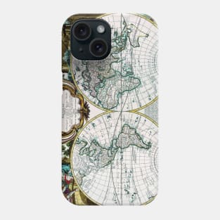 Georges Louis Le Rouge - World Map 1744 -  Ancient World Phone Case