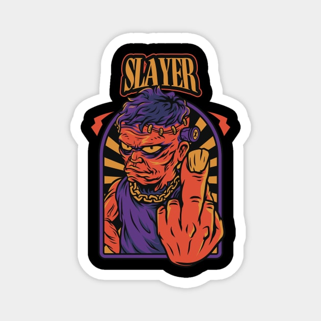 Street Style Slayer Band Magnet by Pantat Kering