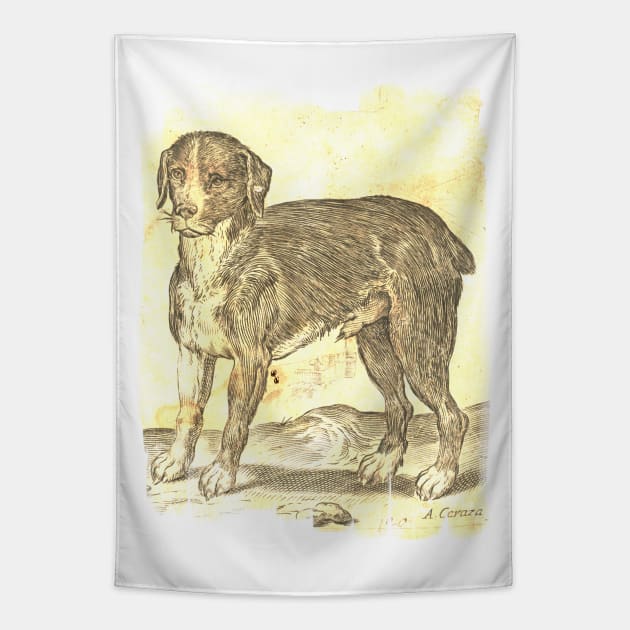 Italian Dog Tapestry by quingemscreations