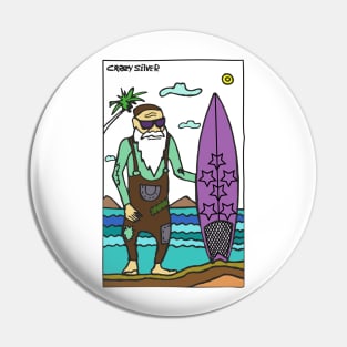 Grandpa go surfing Pin