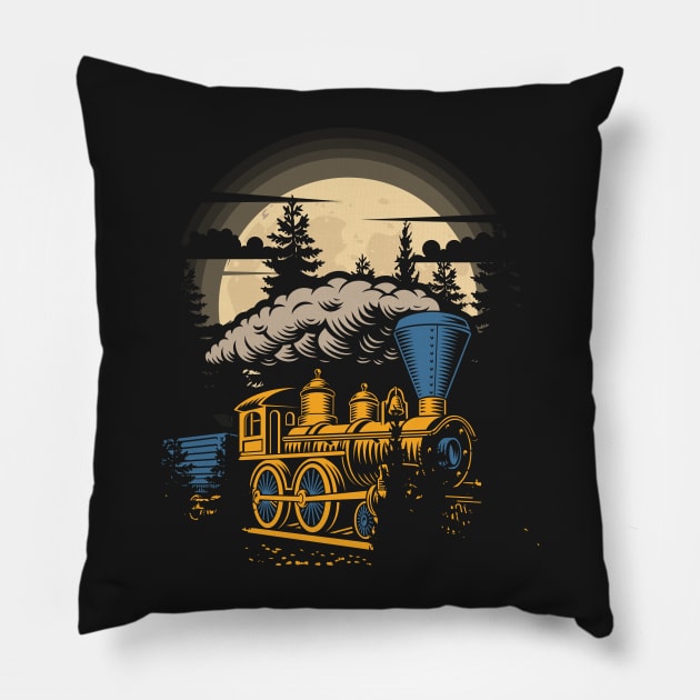 THE TRAIN SPOTTER - I LOVE TRAINS- WARNING I MAY SPONTANEOUSLY START TALKING ABOUT TRAINS- GIFT FOR TRAIN LOVER Pillow by HomeCoquette