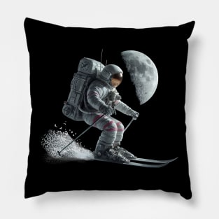 Astronaut skier Pillow