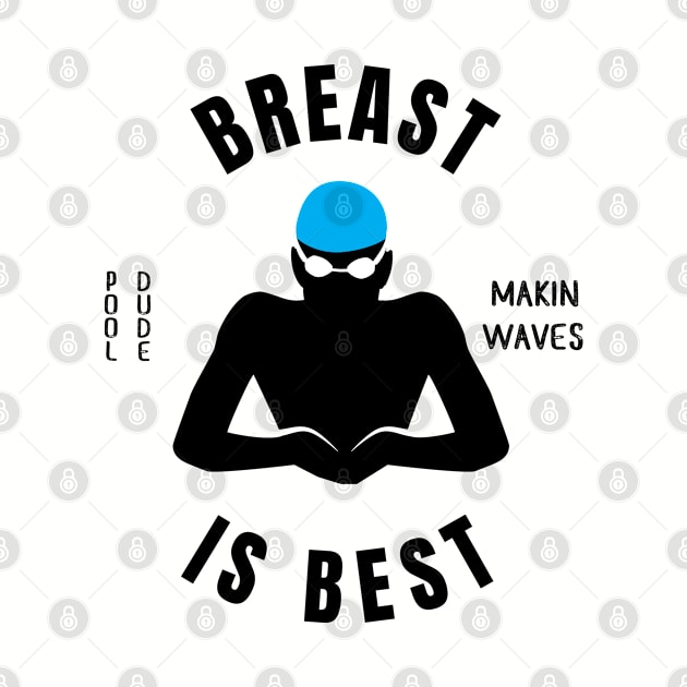 Mens Breaststroke Is Best Swimming Fan Gift by atomguy