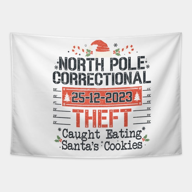 North Pole Correctional Theft Tapestry by Junalben Mamaril