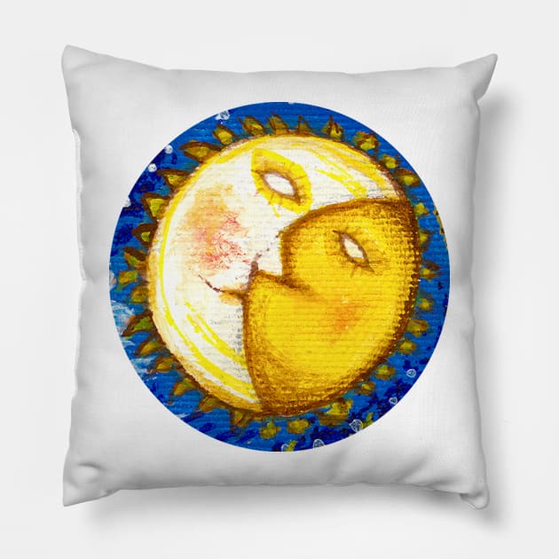 Magic sun Pillow by aremaarega