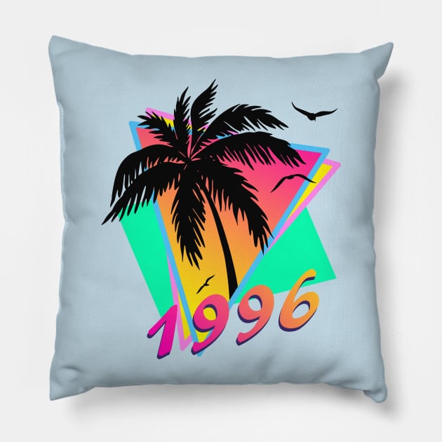 1996 Tropical Sunset Pillow by Nerd_art