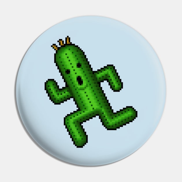 Pixelart Cactuar Pin by PixelKnight